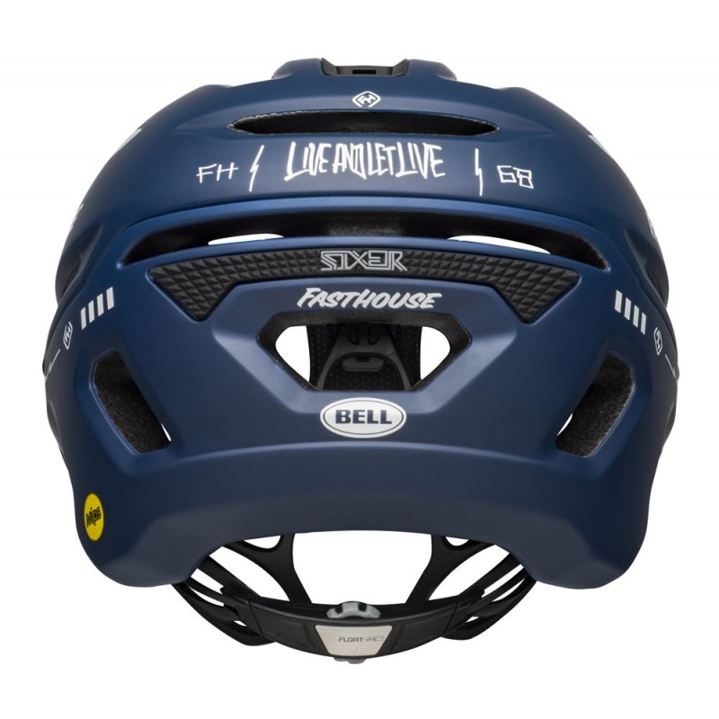 Kask mtb BELL SIXER INTEGRATED MIPS fasthouse matte gloss blue white (DWZ)