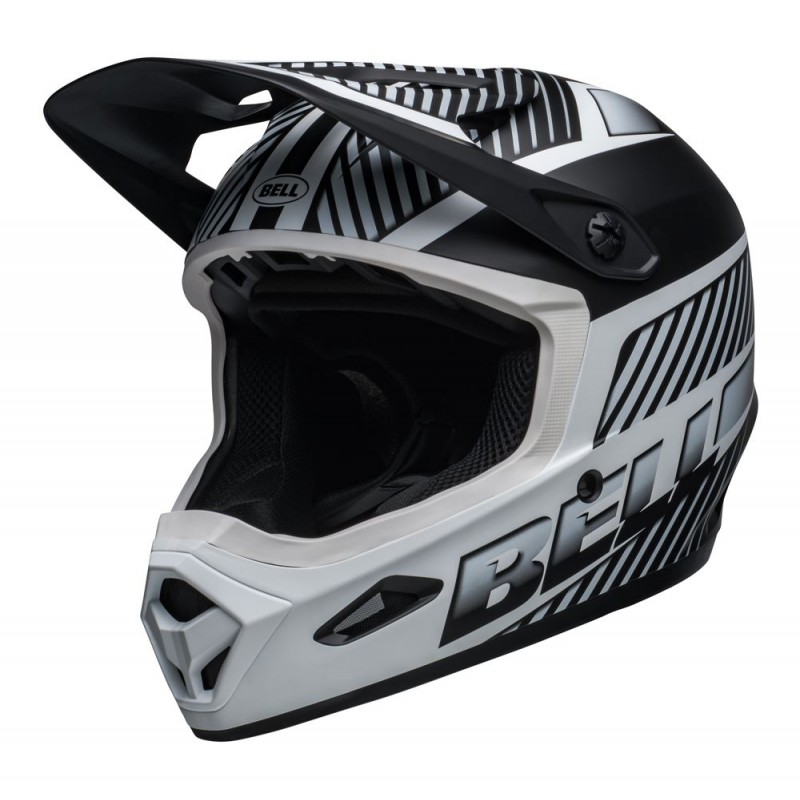 Kask full face BELL TRANSFER matte black white (DWZ)