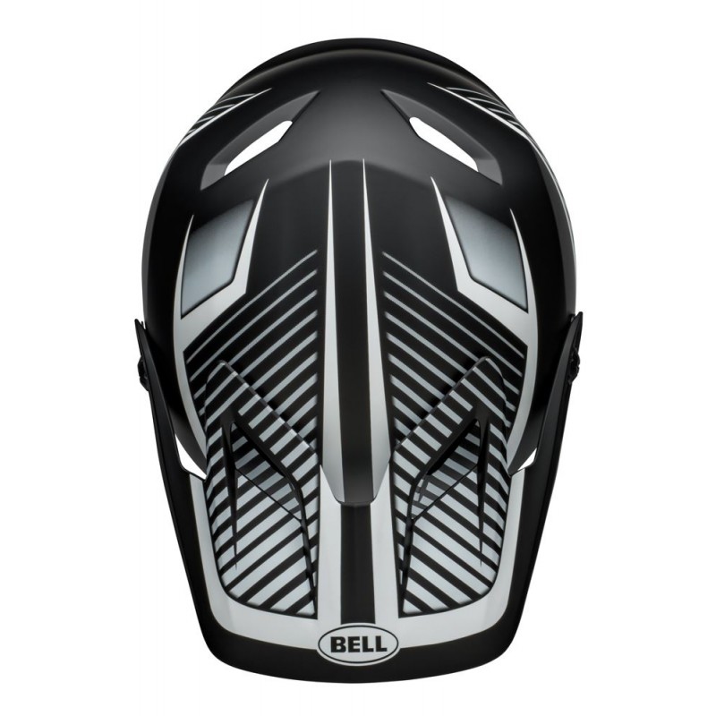 Kask full face BELL TRANSFER matte black white (DWZ)