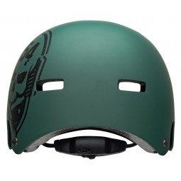 Kask bmx BELL LOCAL mate green black skull roz. M (55–59 cm) ((DWZ)