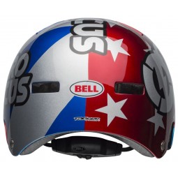 Kask bmx BELL LOCAL nitro circus gloss silver blue red (DWZ)