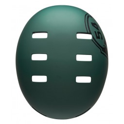 Kask bmx BELL LOCAL mate green black skull (DWZ)