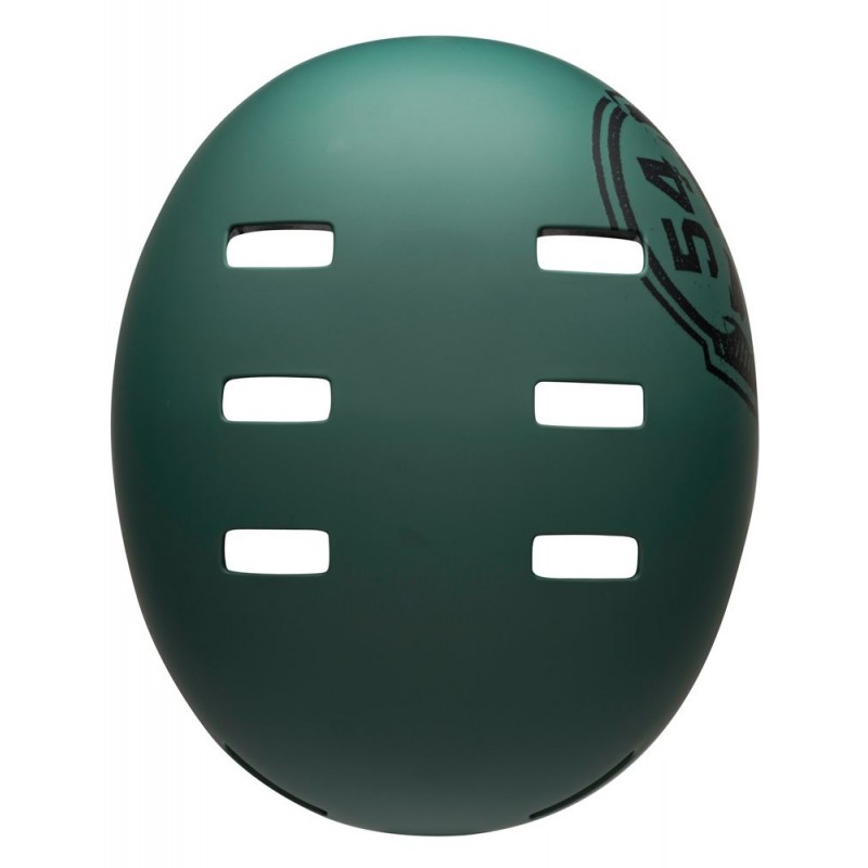 Kask bmx BELL LOCAL mate green black skull (DWZ)