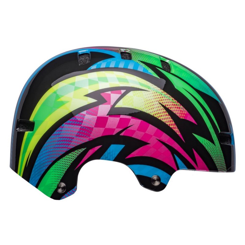 Kask juniorski BELL SPAN psycho gloss blue magenta (NEW)