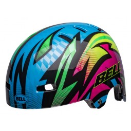 Kask juniorski BELL SPAN psycho gloss blue magenta (NEW)