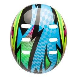 Kask juniorski BELL SPAN psycho gloss blue magenta (NEW)