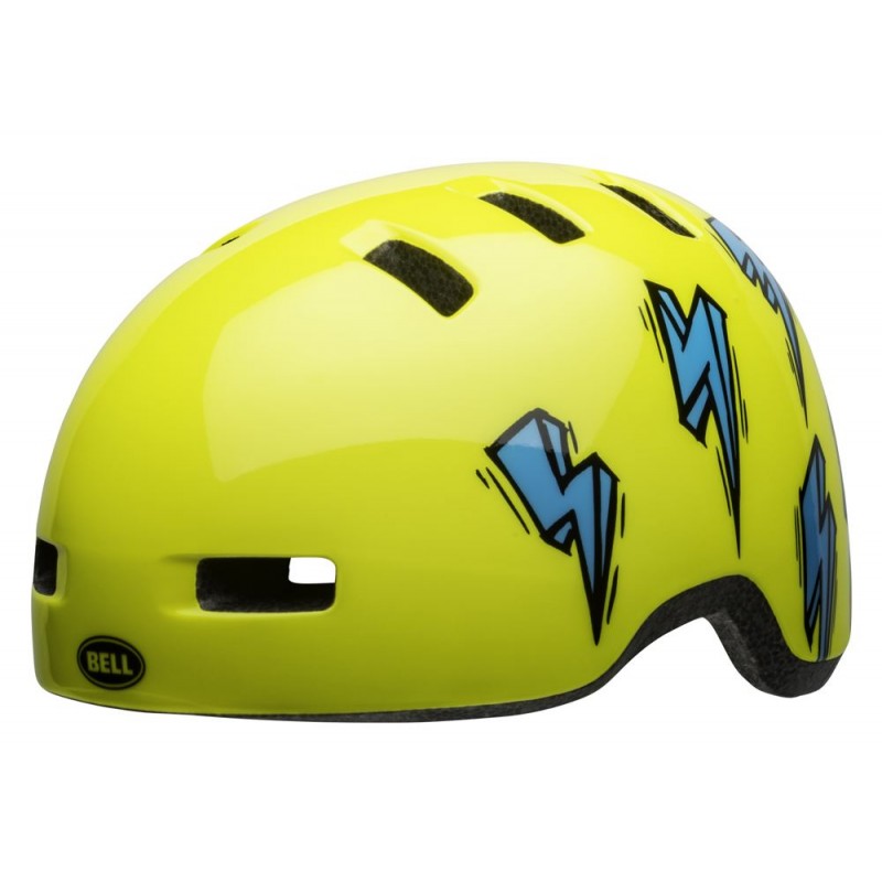 Kask dziecięcy BELL LIL RIPPER hi-viz blue bolt roz. S (48–55 cm) (DWZ)