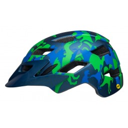 Kask dziecięcy BELL SIDETRACK matte blue camosaurus (NEW)