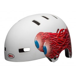 Kask juniorski BELL SPAN matte white eyes roz. XS (49–53 cm) (DWZ)