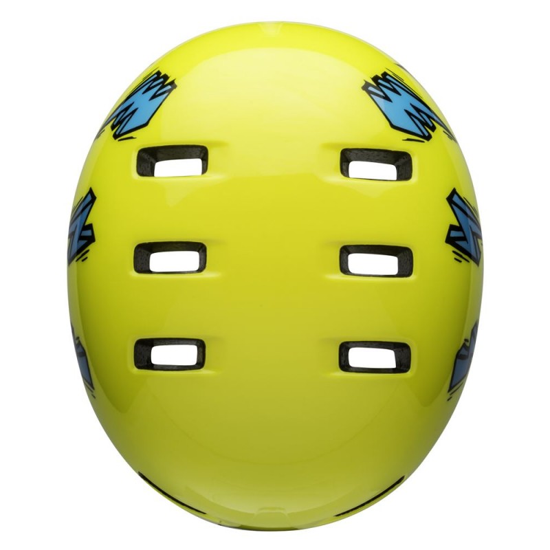 Kask dziecięcy BELL LIL RIPPER hi-viz blue bolt (DWZ)