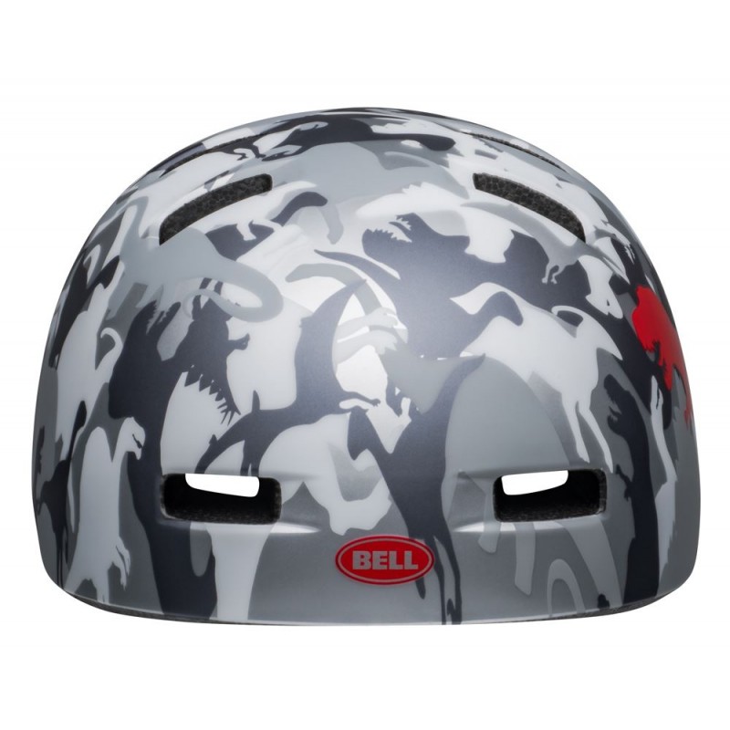 Kask dziecięcy BELL LIL RIPPER matte gray silver camosaurus (NEW)