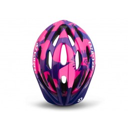 Kask dziecięcy juniorski GIRO RAZE berry blue flowers roz. Uniwersalny (50-57 cm)