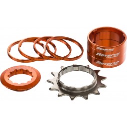 Reverse single speed kit 13T pomarańcz
