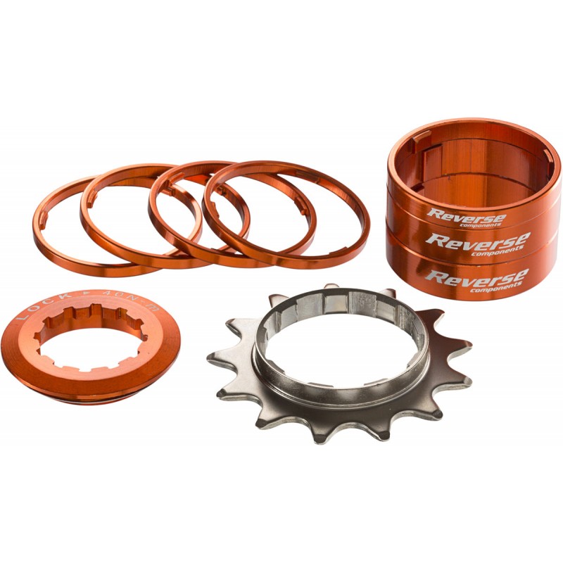 Reverse single speed kit 13T pomarańcz