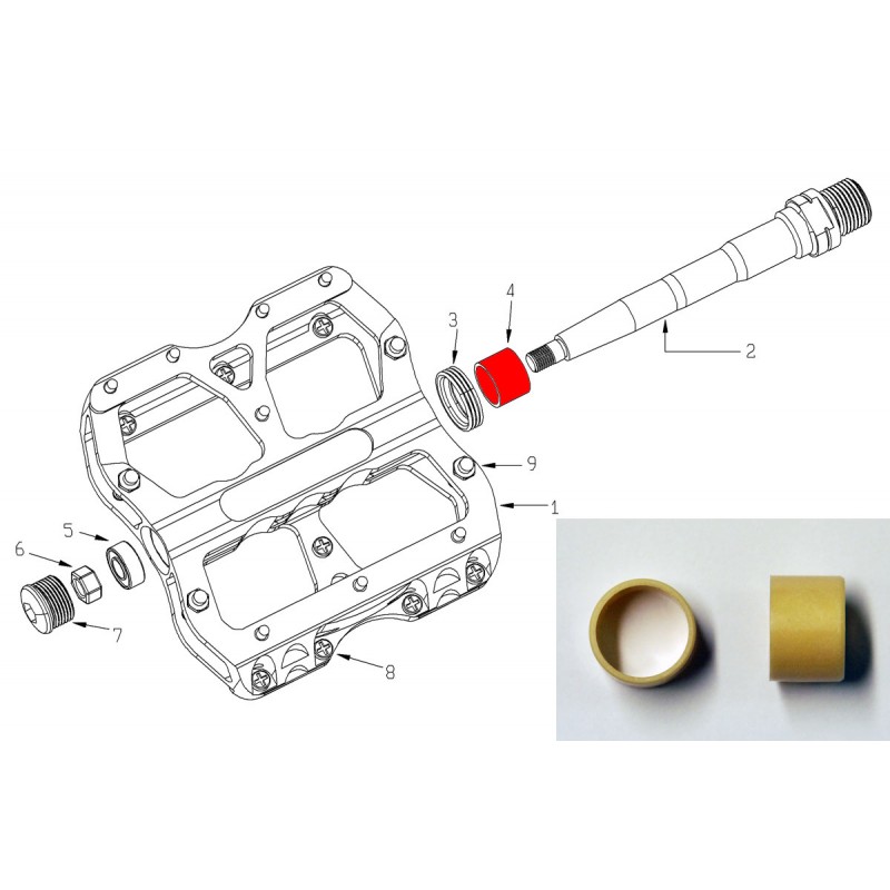 DU Bushing Pedała Reverse Escape (2szt)