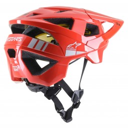 KASK ROWEROWY ALPINESTARS VECTOR TECH A1 BRIGHT RED/LIGHT GREY GLOSSY