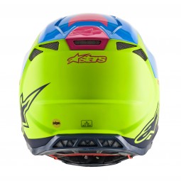 KASK ALPINESTARS SUPERTECH S-M8 RADIUM AQUA/FLUO YELLOW/NAVY M&G