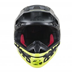 KASK ALPINESTARS SUPERTECH S-M8 RADIUM BLACK MATTE/MID GREY/FLUO YELLOW