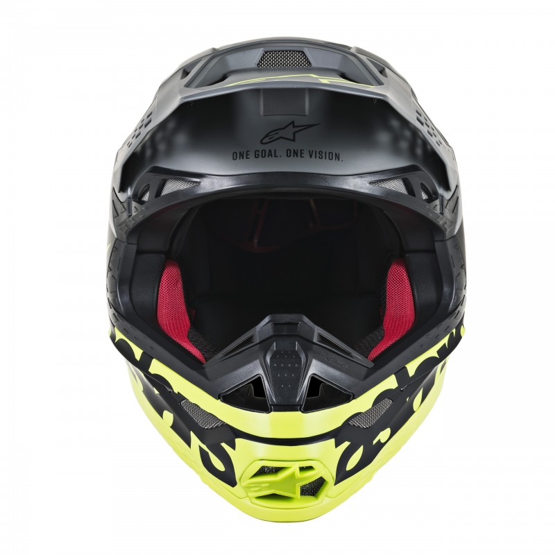 KASK ALPINESTARS SUPERTECH S-M8 RADIUM BLACK MATTE/MID GREY/FLUO YELLOW