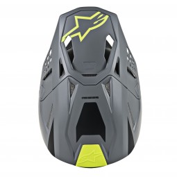 KASK ALPINESTARS SUPERTECH S-M8 RADIUM BLACK MATTE/MID GREY/FLUO YELLOW