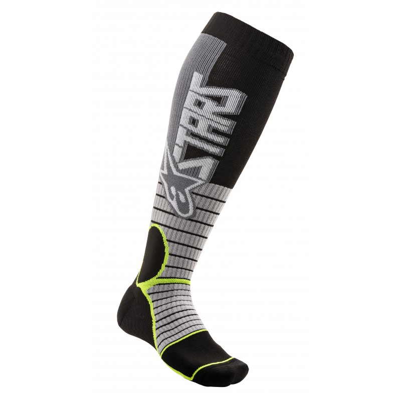 SKARPETY ALPINESTARS MX PRO COOL GREY/FLUO YELLOW