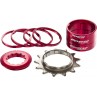 Reverse single speed kit 13T czerwony