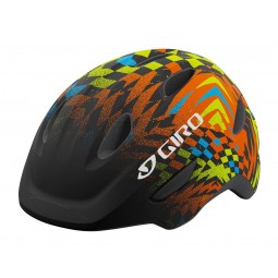 Kask dziecięcy GIRO SCAMP INTEGRATED MIPS matte black check fade (NEW)