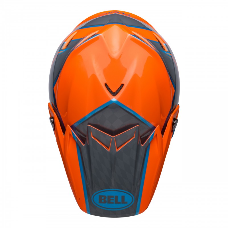 KASK BELL MOTO-9S FLEX SPRITE ORANGE/GREY