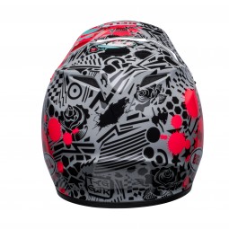 KASK BELL MX-9 MIPS TAGGER SPLATTER BRIGHT RED/GREY
