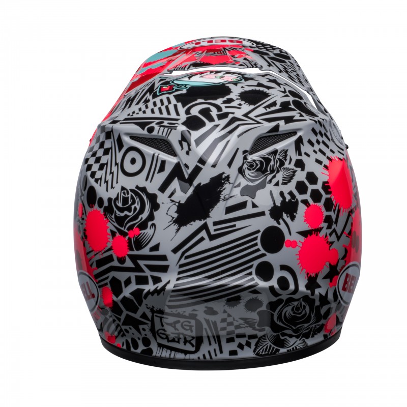 KASK BELL MX-9 MIPS TAGGER SPLATTER BRIGHT RED/GREY