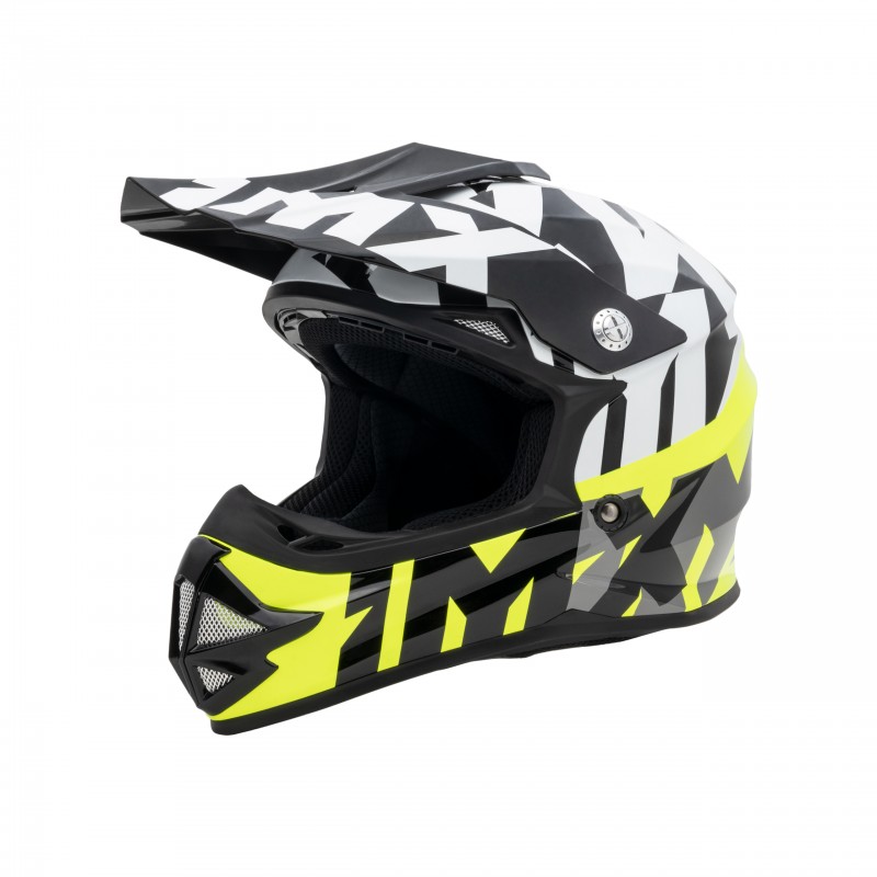 KASK IMX FMX-01 JUNIOR BLACK/WHITE/FLO YELLOW/GREY