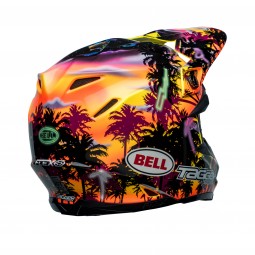 KASK BELL MOTO-9S FLEX TAGGER TROPICAL FEVER YELLOW/ORANGE