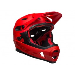 Kask full face BELL SUPER DH MIPS SPHERICAL matte gloss crimson black