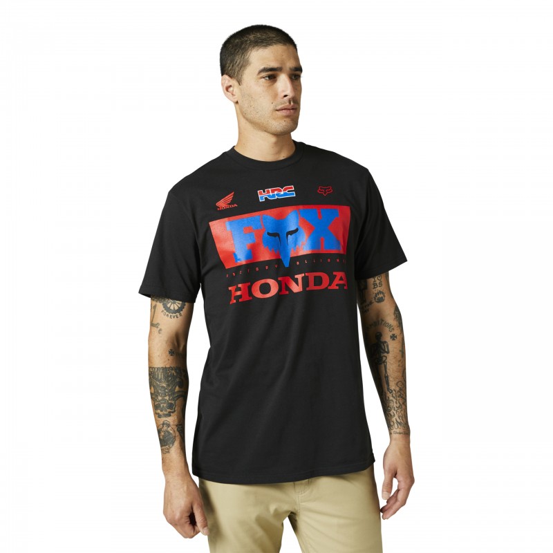 T-SHIRT FOX HONDA BLACK