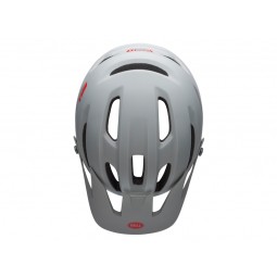 Kask mtb BELL 4FORTY cliffhanger matte gloss gray crimson