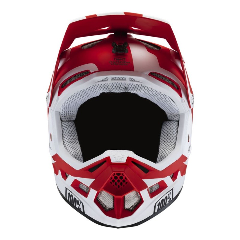 Kask full face 100% AIRCRAFT COMPOSITE Helmet Rapidbomb/Red roz. S (55-56 cm)