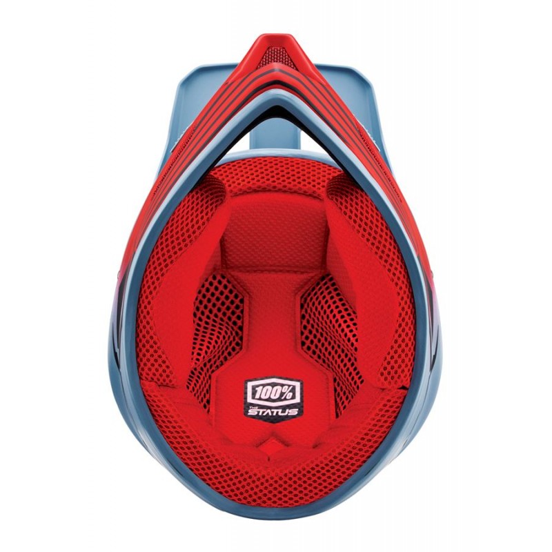 Kask full face juniorski 100% STATUS DH/BMX Helmet Caltec Grey roz. M (49-50 cm)