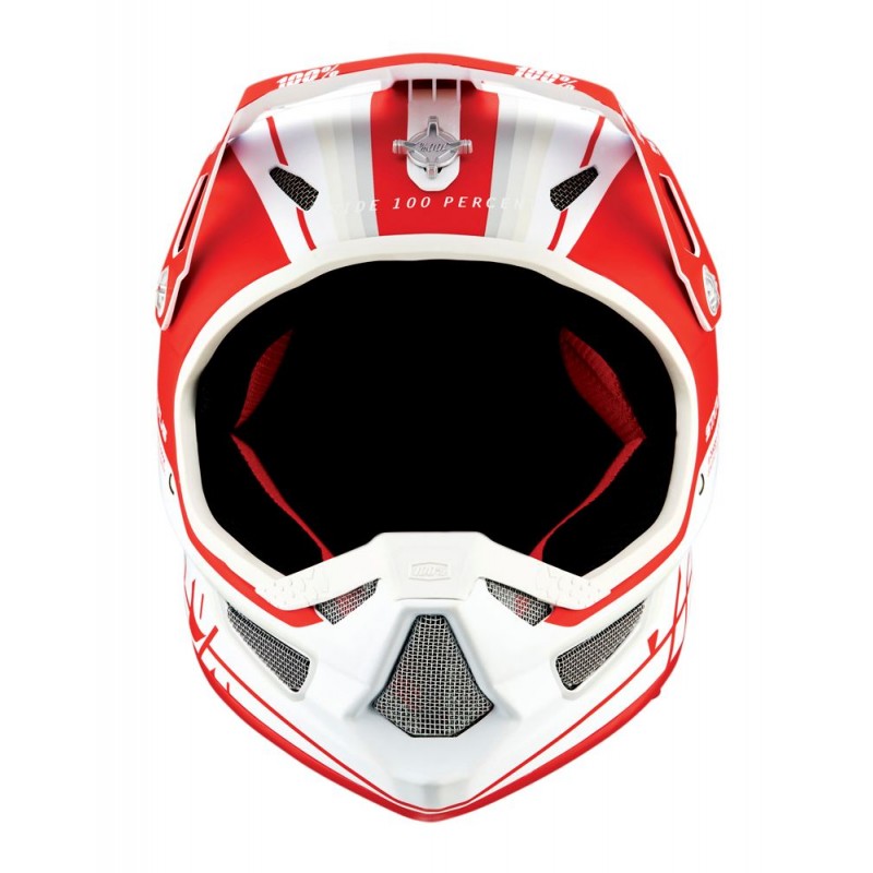 Kask full face 100% STATUS DH/BMX Helmet Topenga Red White roz. XS (53-54 cm)