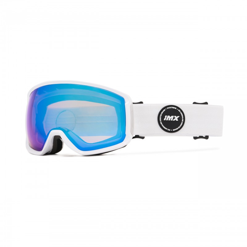 GOGLE SNOWBOARDOWE IMX PEAK WHITE MATT/WHITE - SZYBA PODWÓJNA BLUE IRRIDIUM + BROWN