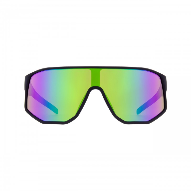 OKULARY RED BULL SPECT DASH BLACK/BROWN WITH GREEN REV