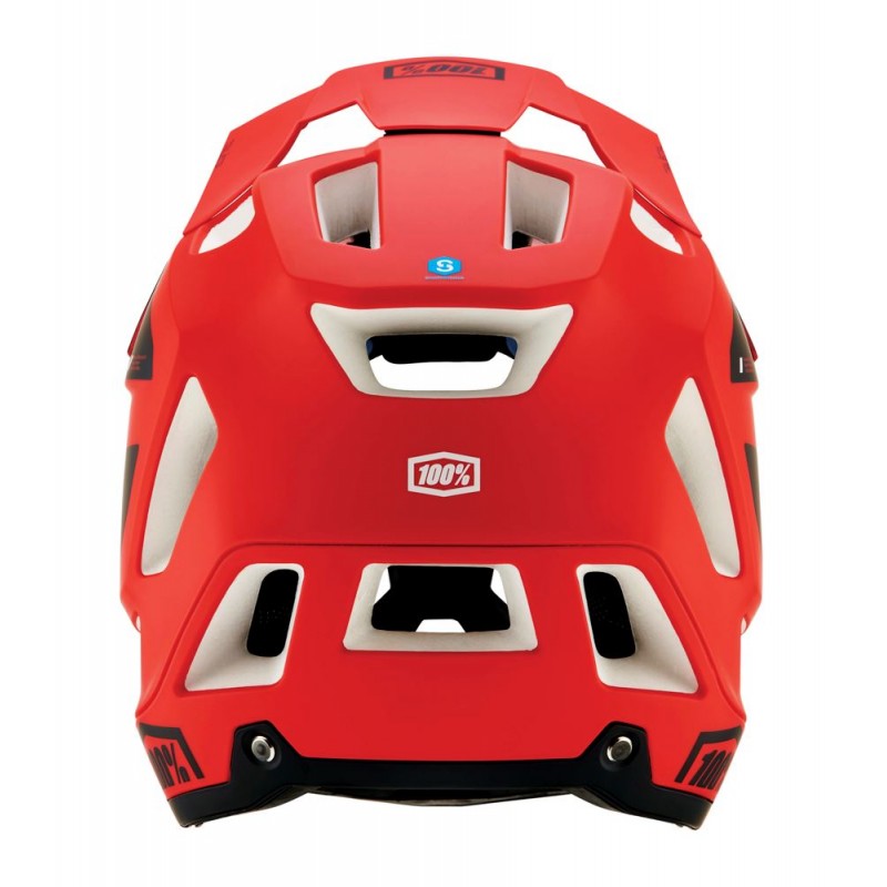 Kask full face 100% TRAJECTA Helmet w/Fidlock Cargo Fluo Red (NEW)