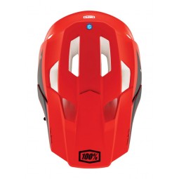 Kask full face 100% TRAJECTA Helmet w/Fidlock Cargo Fluo Red (NEW)