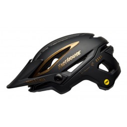 Kask mtb BELL SIXER INTEGRATED MIPS fasthouse matte gloss black gold (NEW)