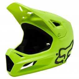 KASK ROWEROWY FOX JUNIOR RAMPAGE FLUO YELLOW