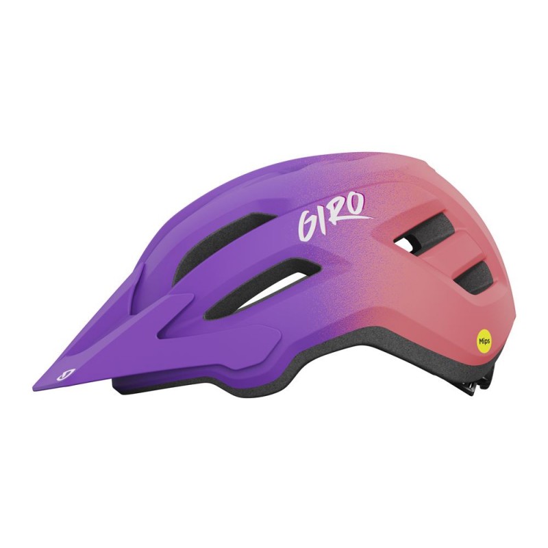 Kask dziecięcy juniorski GIRO FIXTURE II INTEGRATED MIPS matte throwback purple tigerlily fade roz. Uniwersalny (50-57 cm) (NEW)