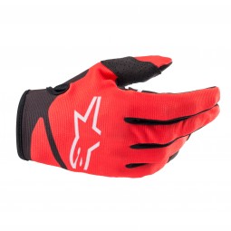 RĘKAWICE ALPINESTARS RADAR JUNIOR BRIGHT RED/BLACK