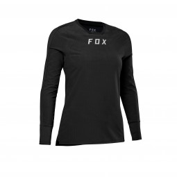 KOSZULKA ROWEROWA Z DŁUGIM RĘKAWEM FOX LADY DEFEND THERMAL BLACK