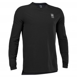 KOSZULKA ROWEROWA Z DŁUGIM RĘKAWEM FOX DEFEND THERMAL BLACK