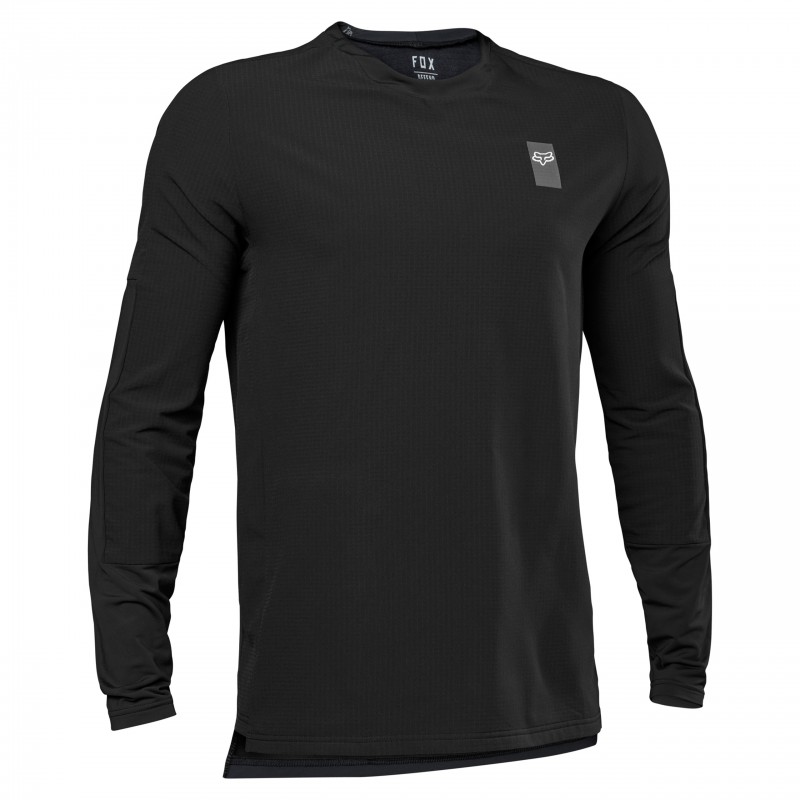KOSZULKA ROWEROWA Z DŁUGIM RĘKAWEM FOX DEFEND THERMAL BLACK