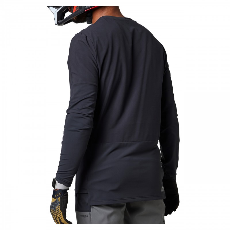 KOSZULKA ROWEROWA Z DŁUGIM RĘKAWEM FOX DEFEND THERMAL BLACK